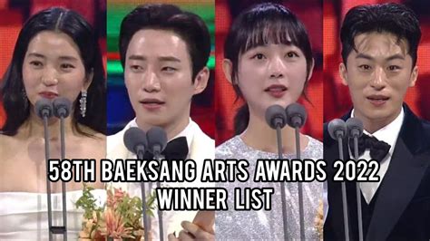 baeksang arts awards 2022